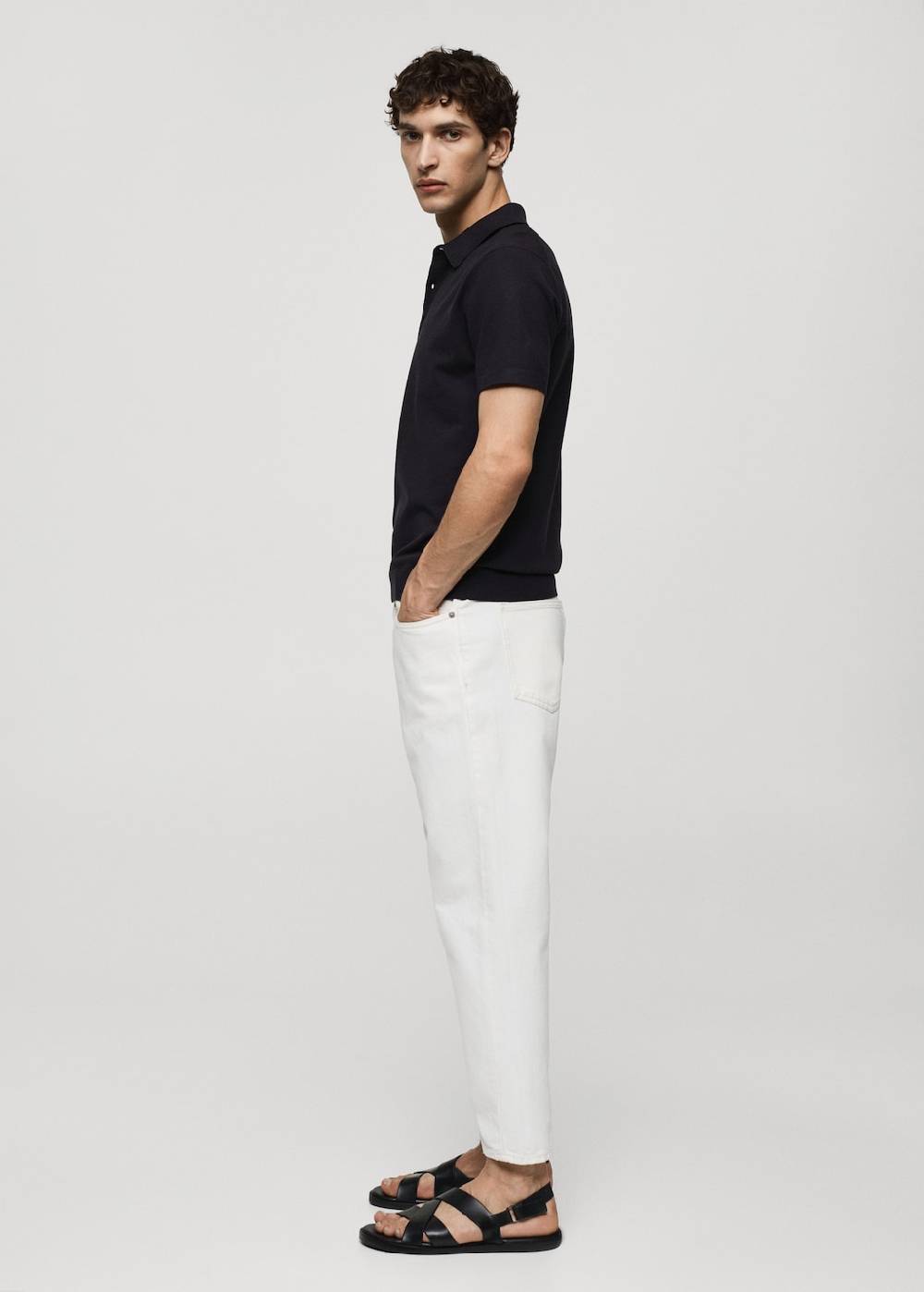 Mango Feinstrick-Poloshirt Großer Ausverkauf