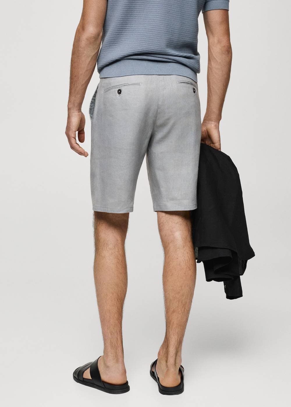 Mango Slim-Fit-Bermudashorts aus 100 % Leinen Begrenztes Angebot