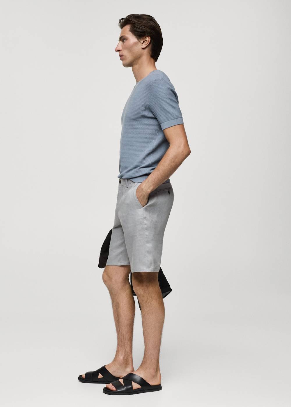 Mango Slim-Fit-Bermudashorts aus 100 % Leinen Begrenztes Angebot