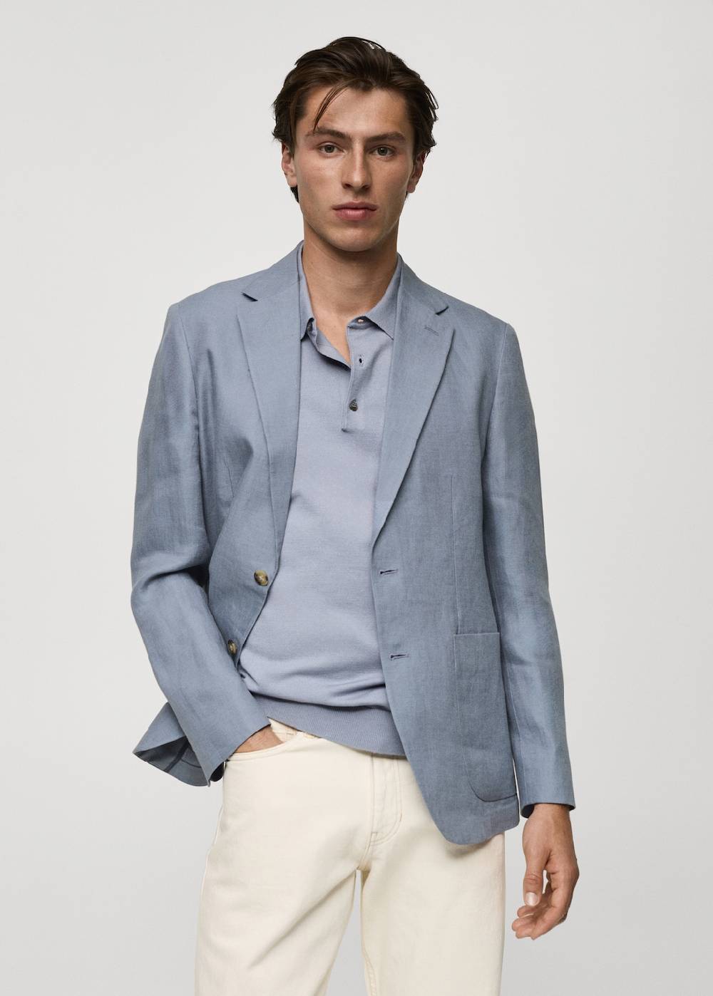 Mango Slim Fit-Blazer aus 100 % Leinen Online Shopping