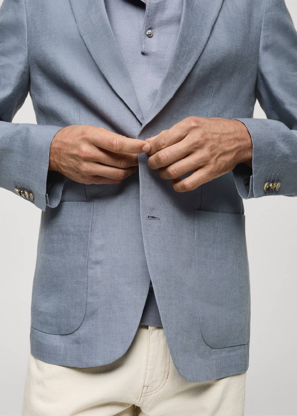 Mango Slim Fit-Blazer aus 100 % Leinen Online Shopping
