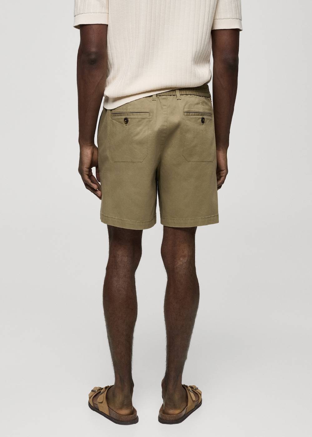 Mango Baumwoll-Bermudashorts mit Kordelzug Osterangebot
