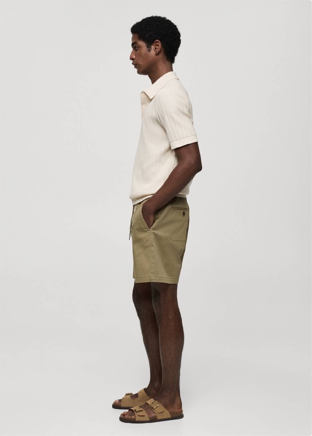 Mango Baumwoll-Bermudashorts mit Kordelzug Osterangebot