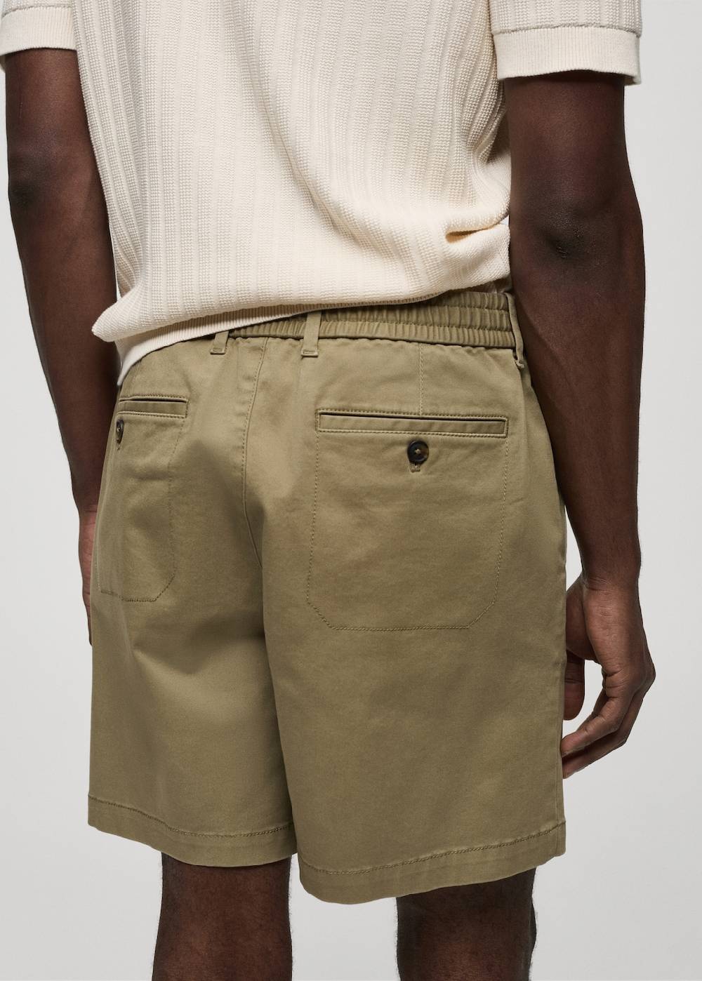 Mango Baumwoll-Bermudashorts mit Kordelzug Osterangebot