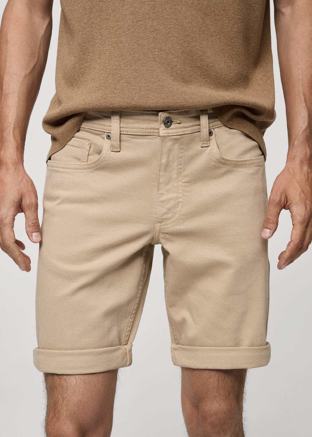 Mango Slim Fit-Jeans-Bermudashorts Jubiläumsangebot