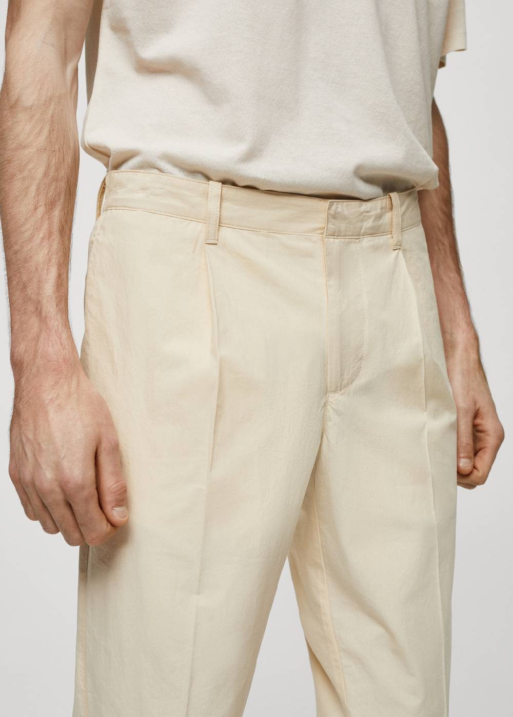 Mango Slim-Fit-Hose aus 100 % Baumwolle Lagerräumung