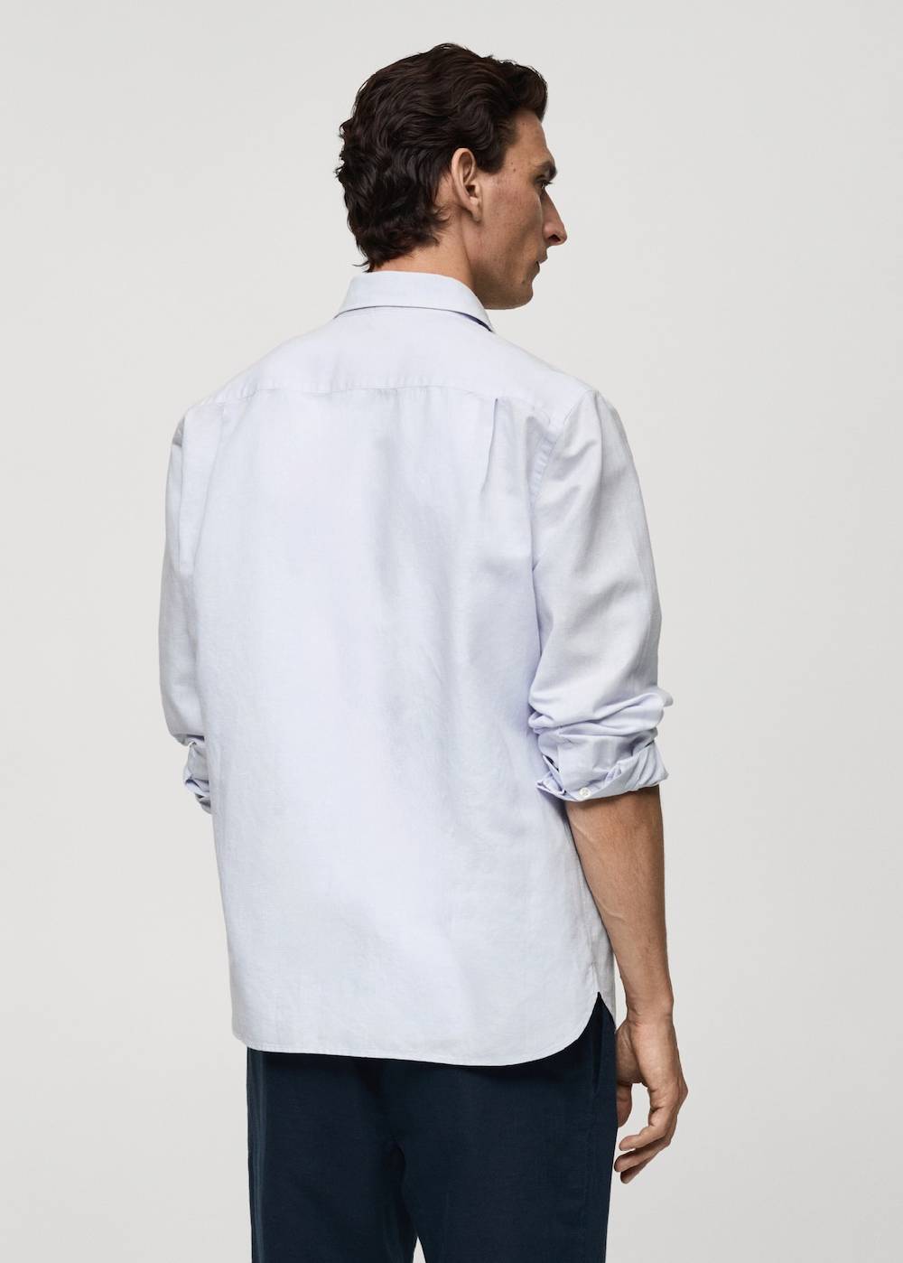 Mango Classic Fit-Leinenhemd Heißer Verkauf