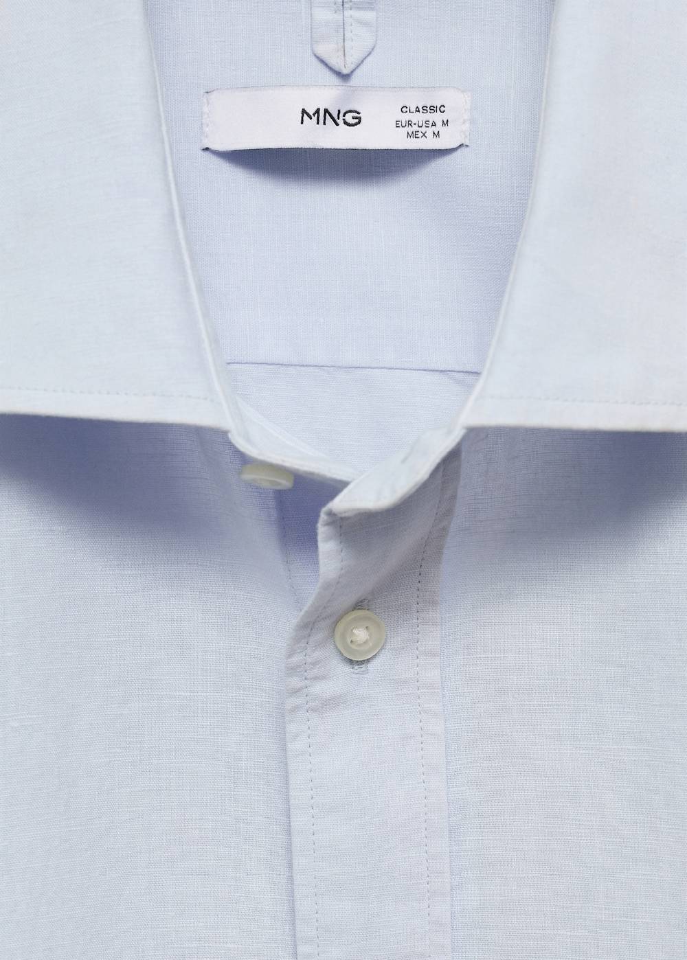 Mango Classic Fit-Leinenhemd Heißer Verkauf