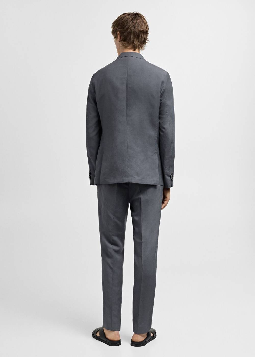 Mango Slim Fit-Anzughose aus Leinenmix Neueste Mode