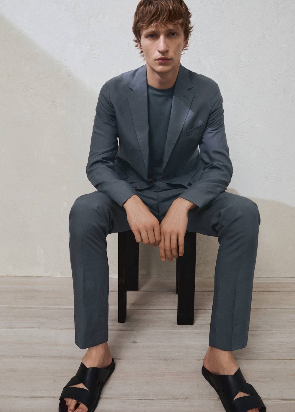 Mango Slim Fit-Anzughose aus Leinenmix Neueste Mode