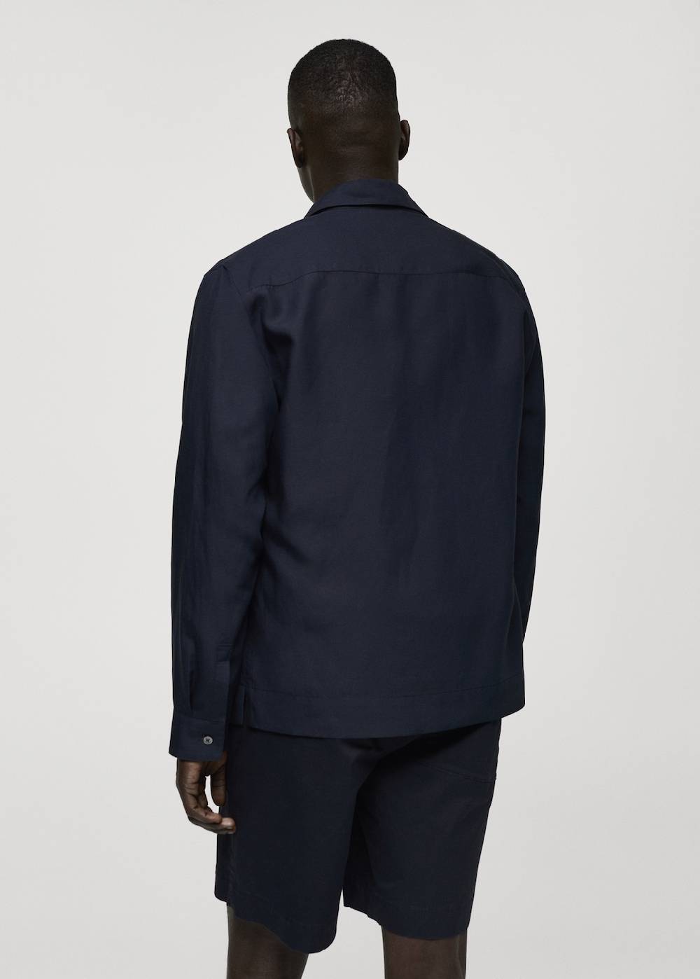 Mango Overshirt aus Tencel-Leinenmischung mit Taschen Online Outlet