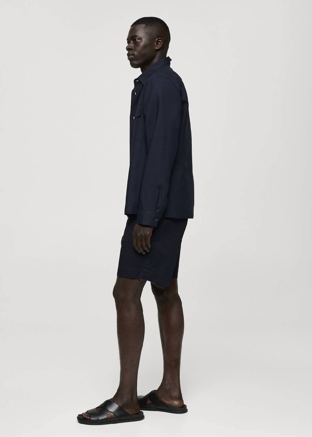 Mango Overshirt aus Tencel-Leinenmischung mit Taschen Online Outlet