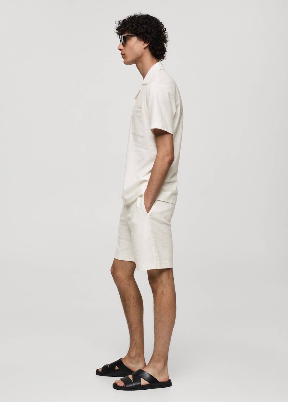 Mango Baumwoll-Bermudashorts mit Kordelzug Zeitlich begrenztes Angebot