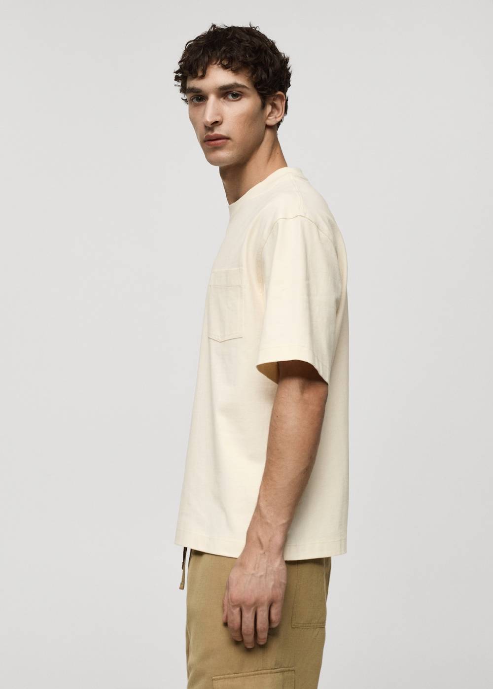 Mango T-Shirt aus 100 % Baumwolle mit Tasche Exklusive Angebote