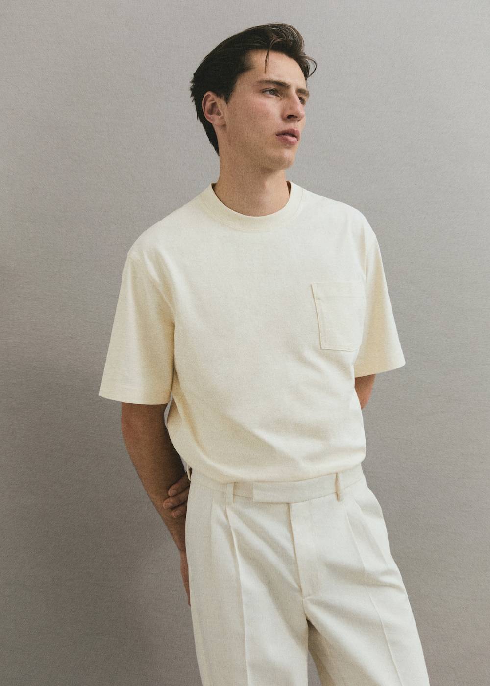 Mango T-Shirt aus 100 % Baumwolle mit Tasche Exklusive Angebote