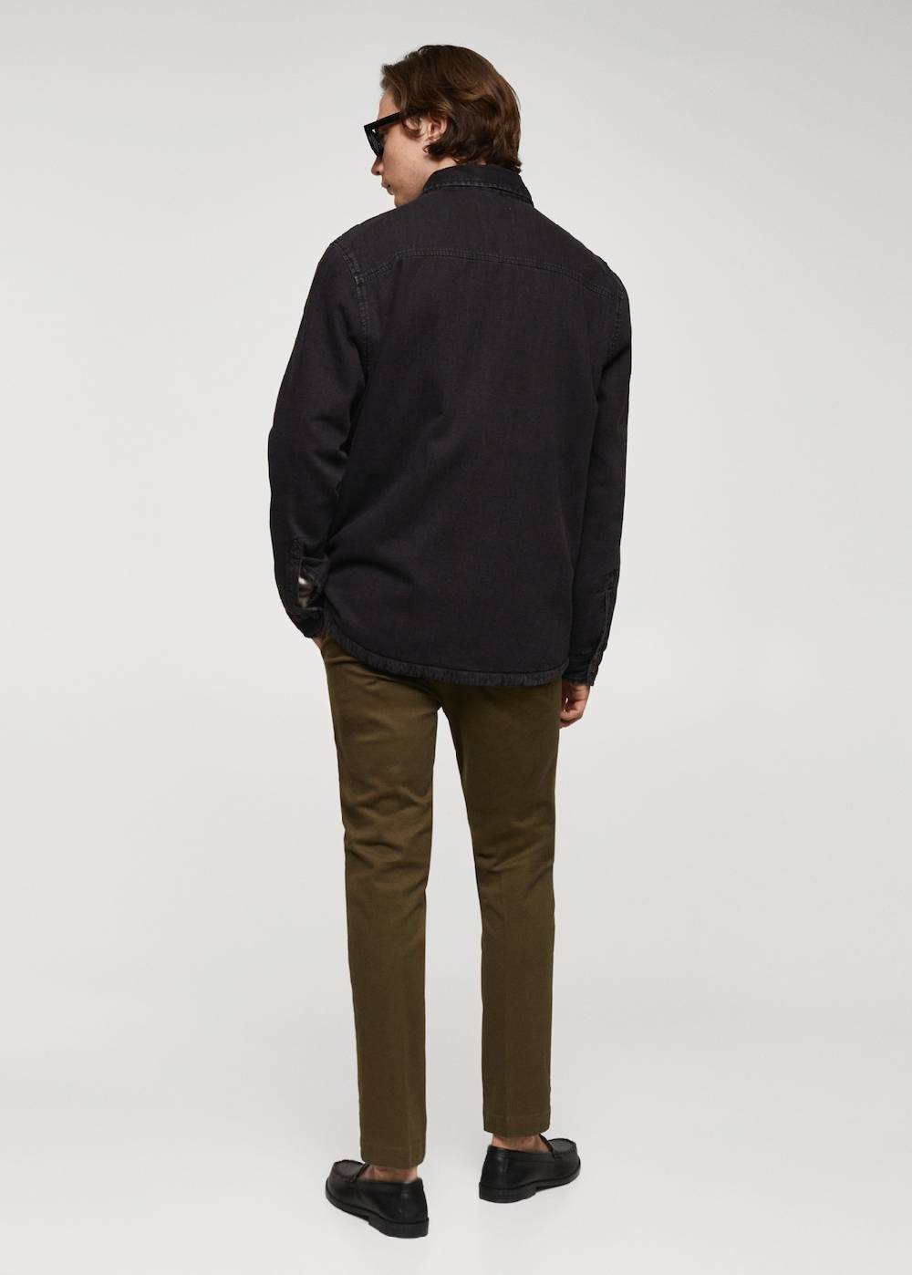 Mango Gestepptes Jeans-Overshirt Räumungsverkauf