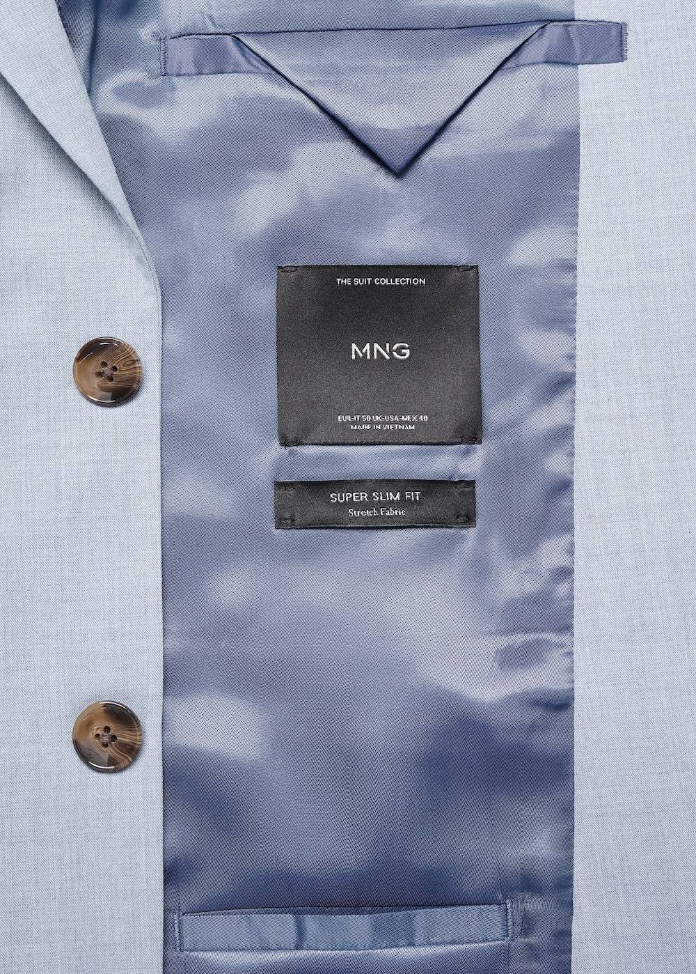 Mango Super Slim Fit-Anzugsakko aus Stretchgewebe Riesige Ersparnisse