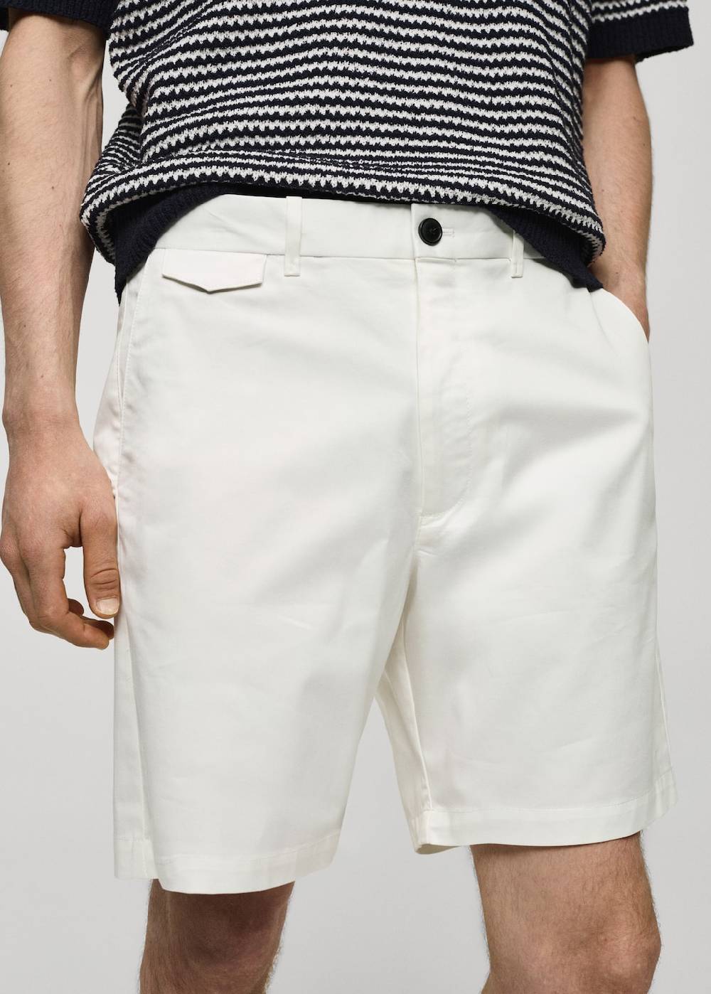 Mango Slim Fit-Bermudashorts aus Baumwolle VIP-Rabatte