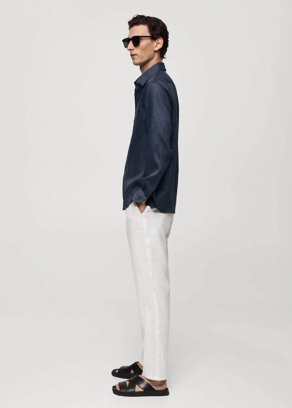 Mango Regular Fit-Hemd aus 100 % Leinen Letzte 3 Tage