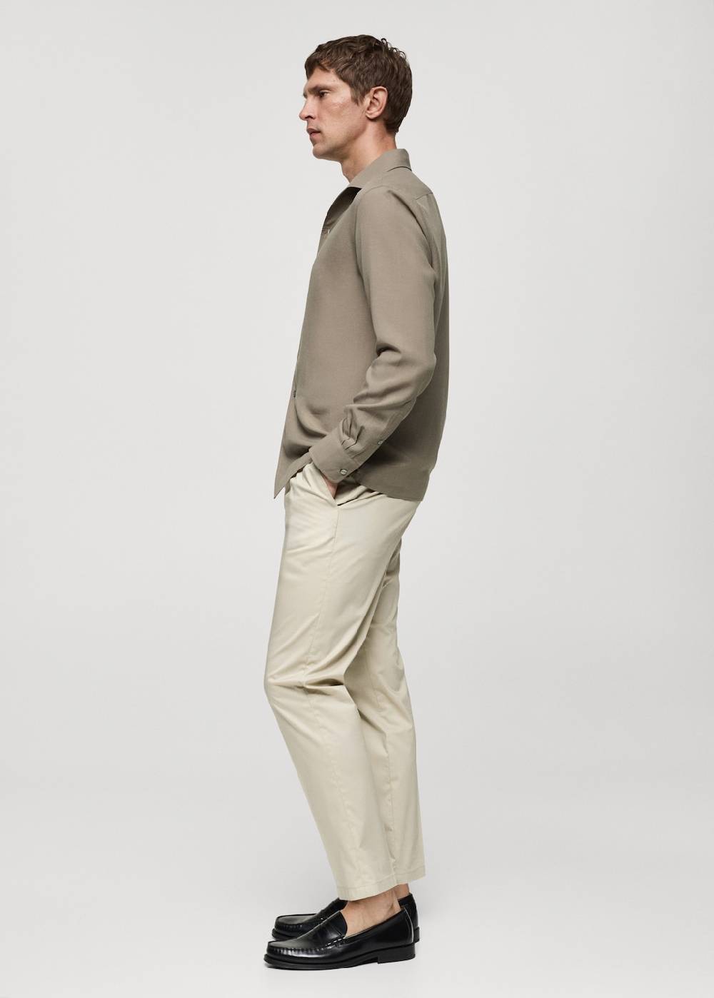 Mango Regular Fit-Hemd aus Lyocell Letzte 2 Tage