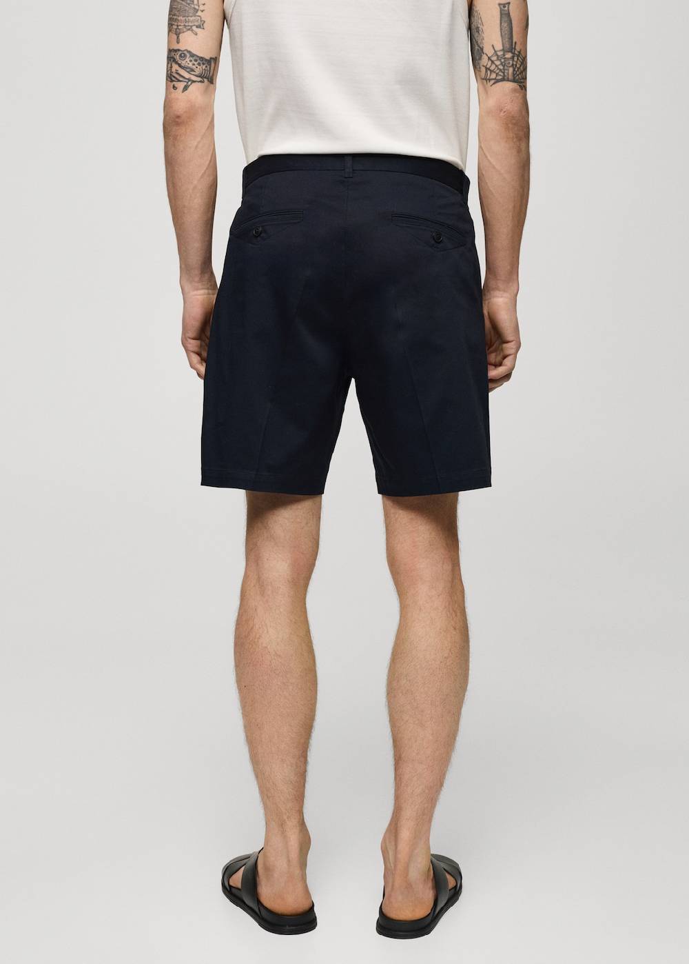 Mango Slim Fit-Bermudashorts aus Baumwolle Letzter Tag