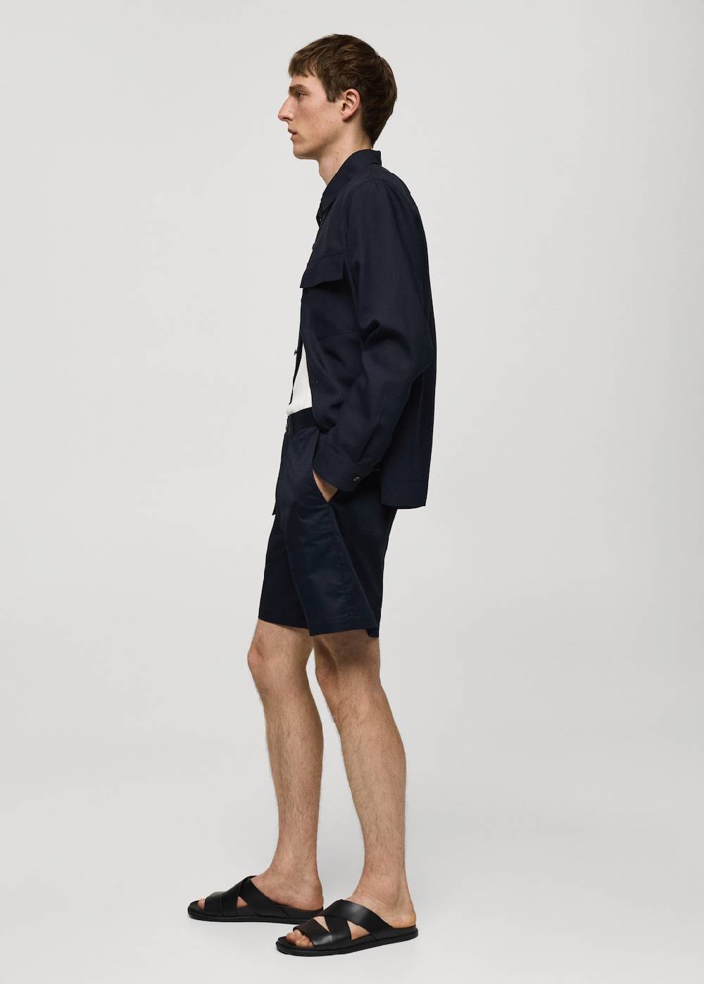Mango Slim Fit-Bermudashorts aus Baumwolle Letzter Tag