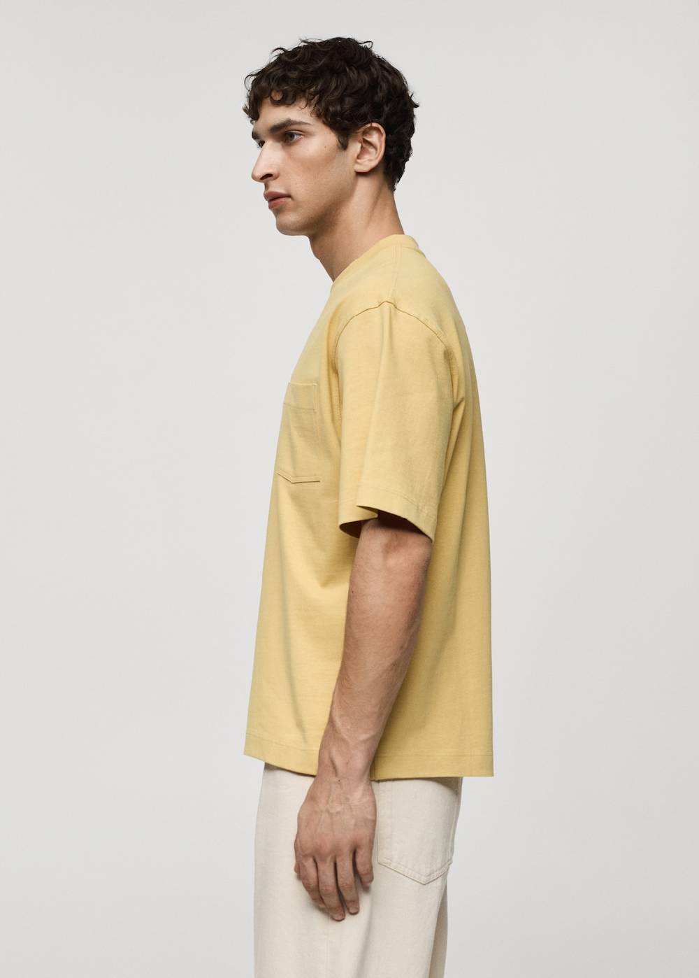 Mango T-Shirt aus 100 % Baumwolle mit Tasche Bis zu 65% Rabatt
