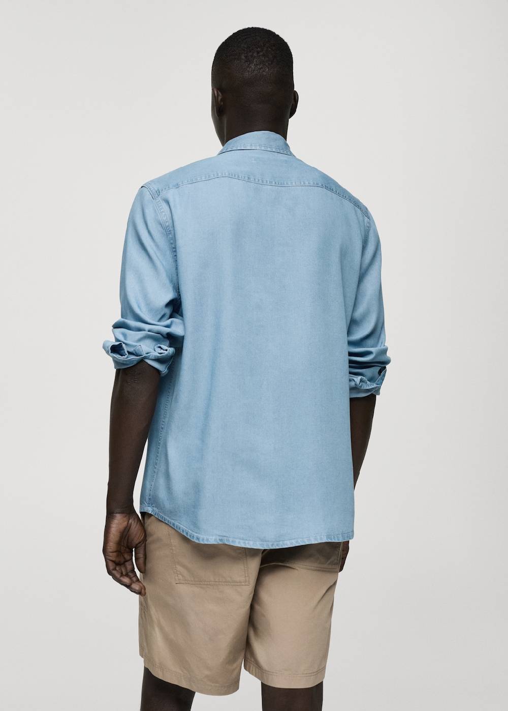 Mango Regular-Fit-Hemd aus 100 % Tencel Sonderangebot der Fabrik