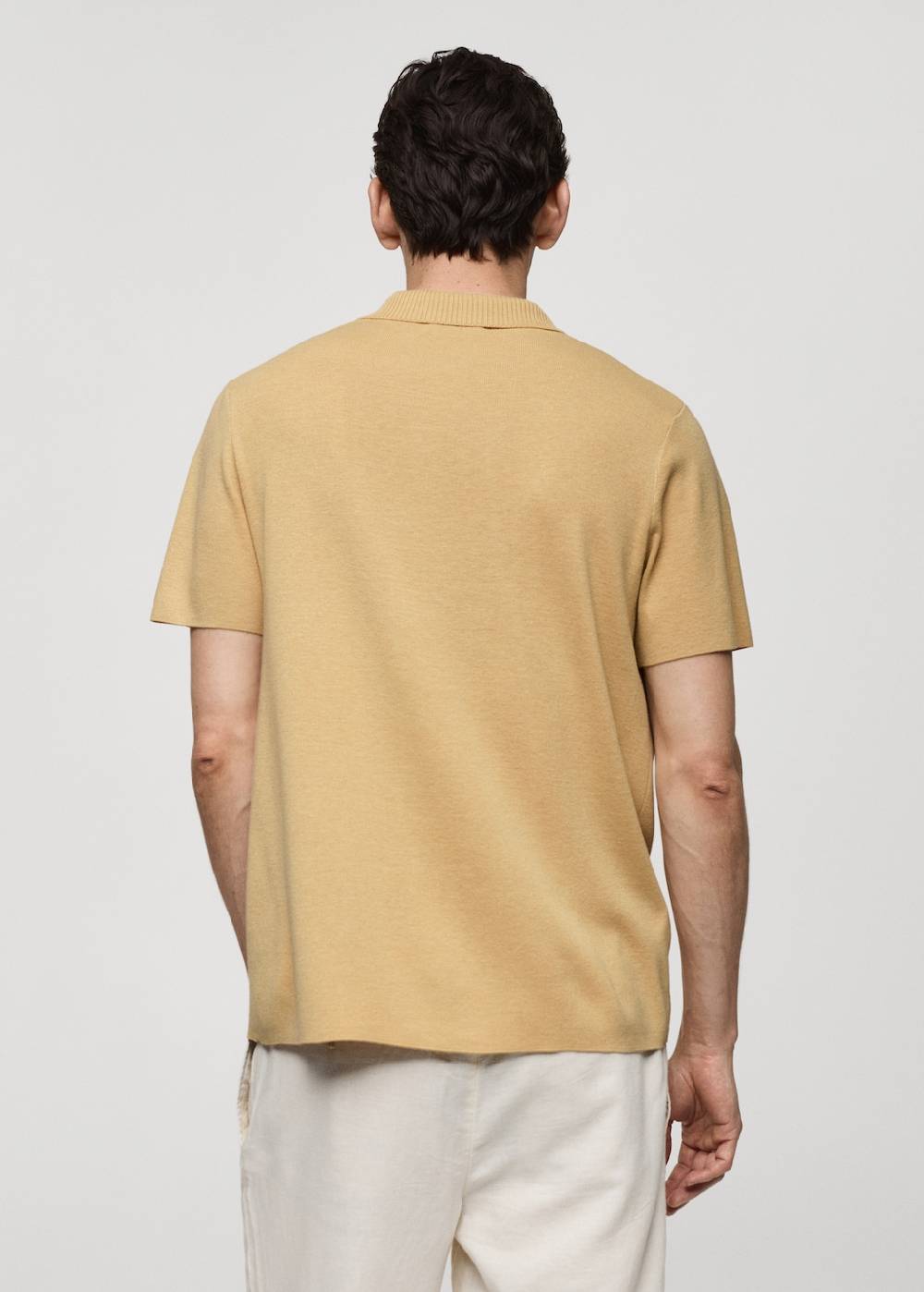 Mango Texturiertes Strick-Poloshirt aus Baumwolle Discount Store für neue Produkte