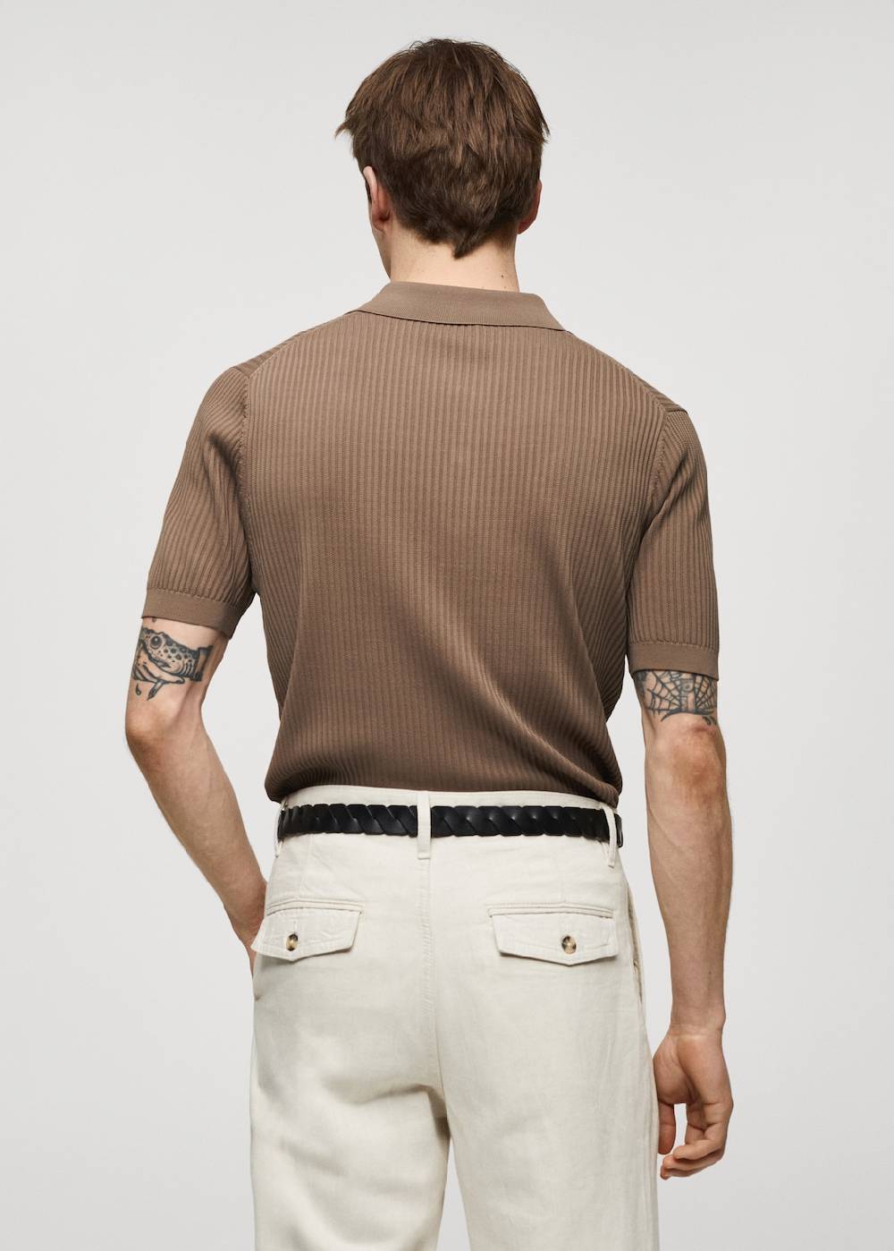 Mango Strick-Poloshirt aus Baumwolle Nur noch ein Tag übrig