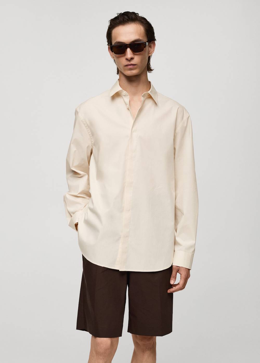 Mango Regular-Fit-Hemd aus 100 % Baumwolle Riesige Rabatte