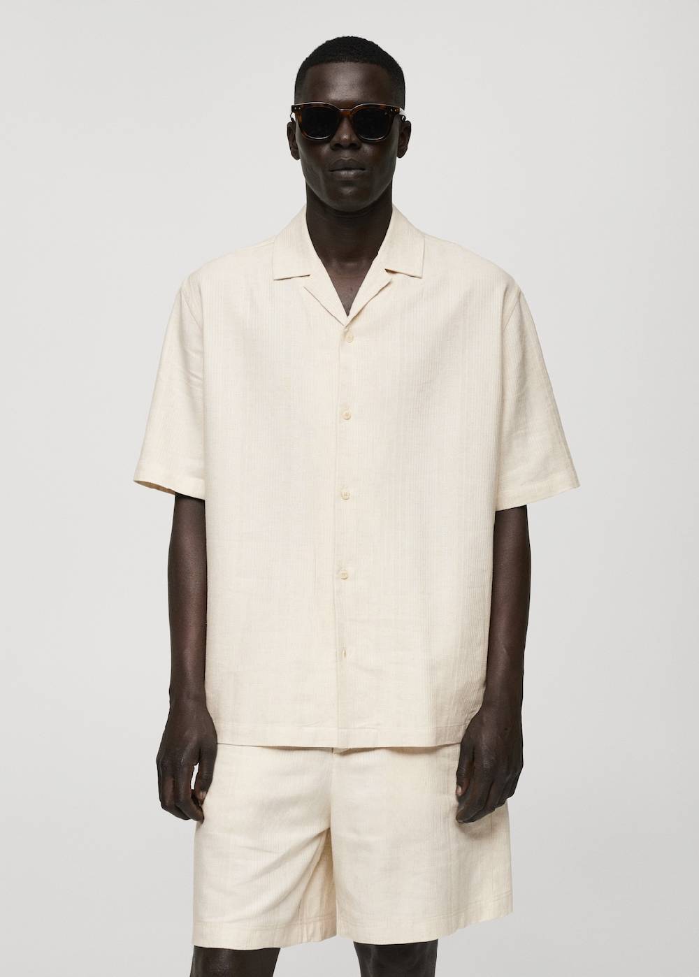 Mango Relaxed-Fit-Hemd aus Leinengemisch 50% Rabatt mit kostenlosem Versand