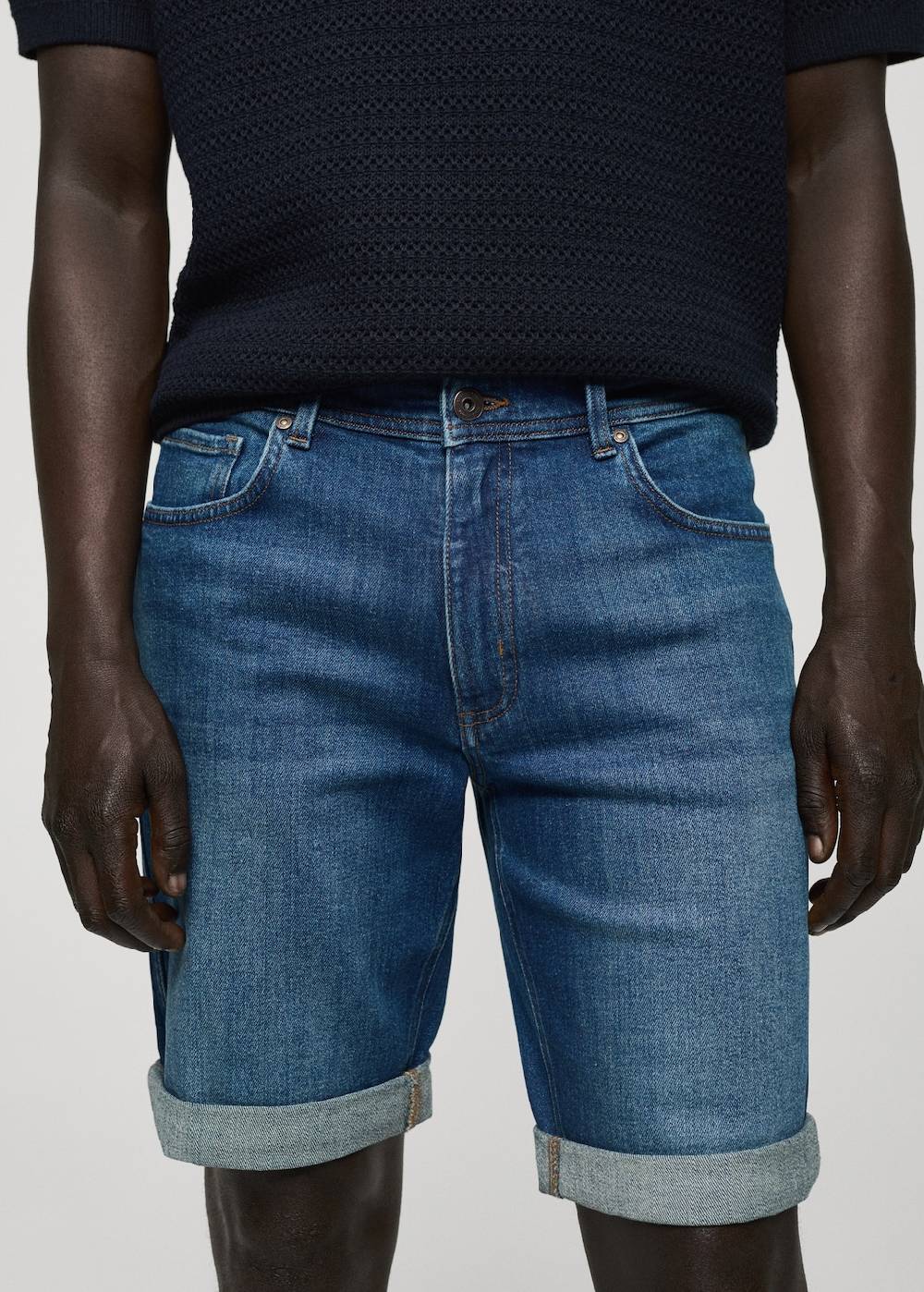 Mango Slim Fit-Jeans-Bermudashorts Clearance-Verkauf