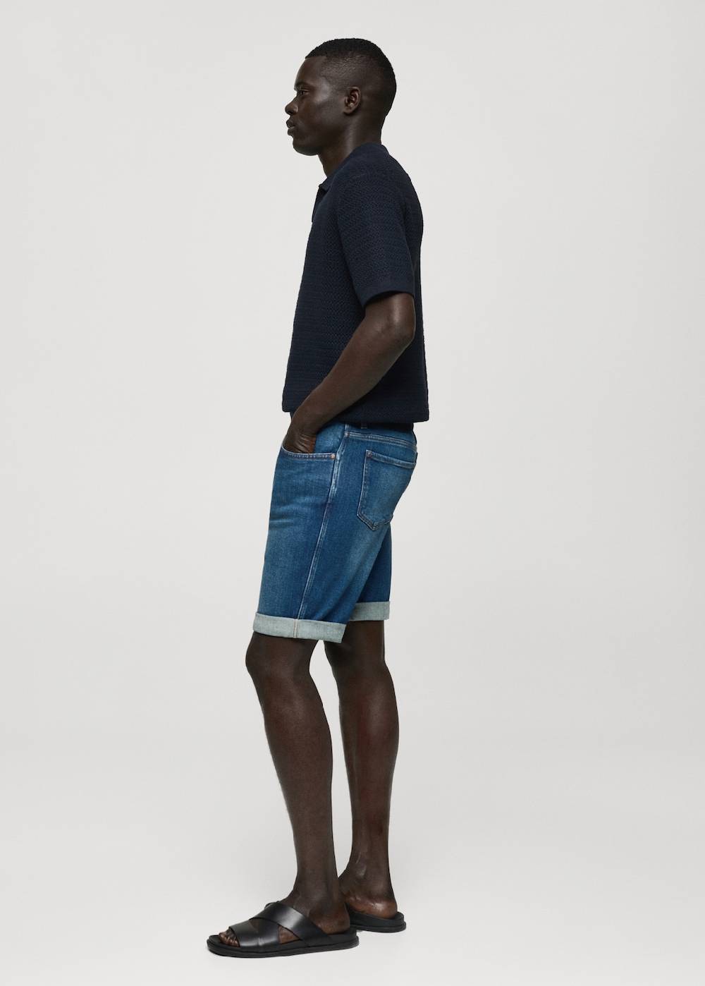 Mango Slim Fit-Jeans-Bermudashorts Clearance-Verkauf