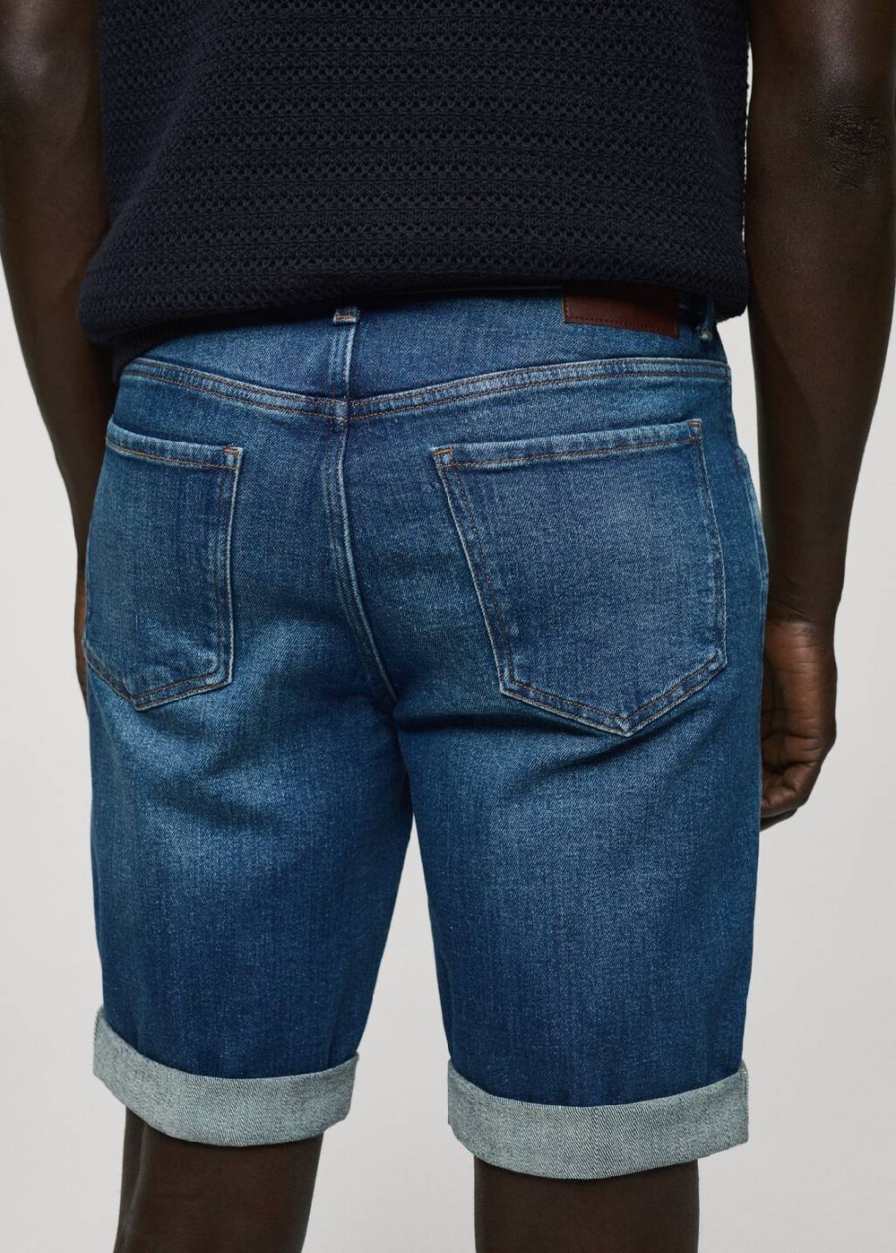 Mango Slim Fit-Jeans-Bermudashorts Clearance-Verkauf