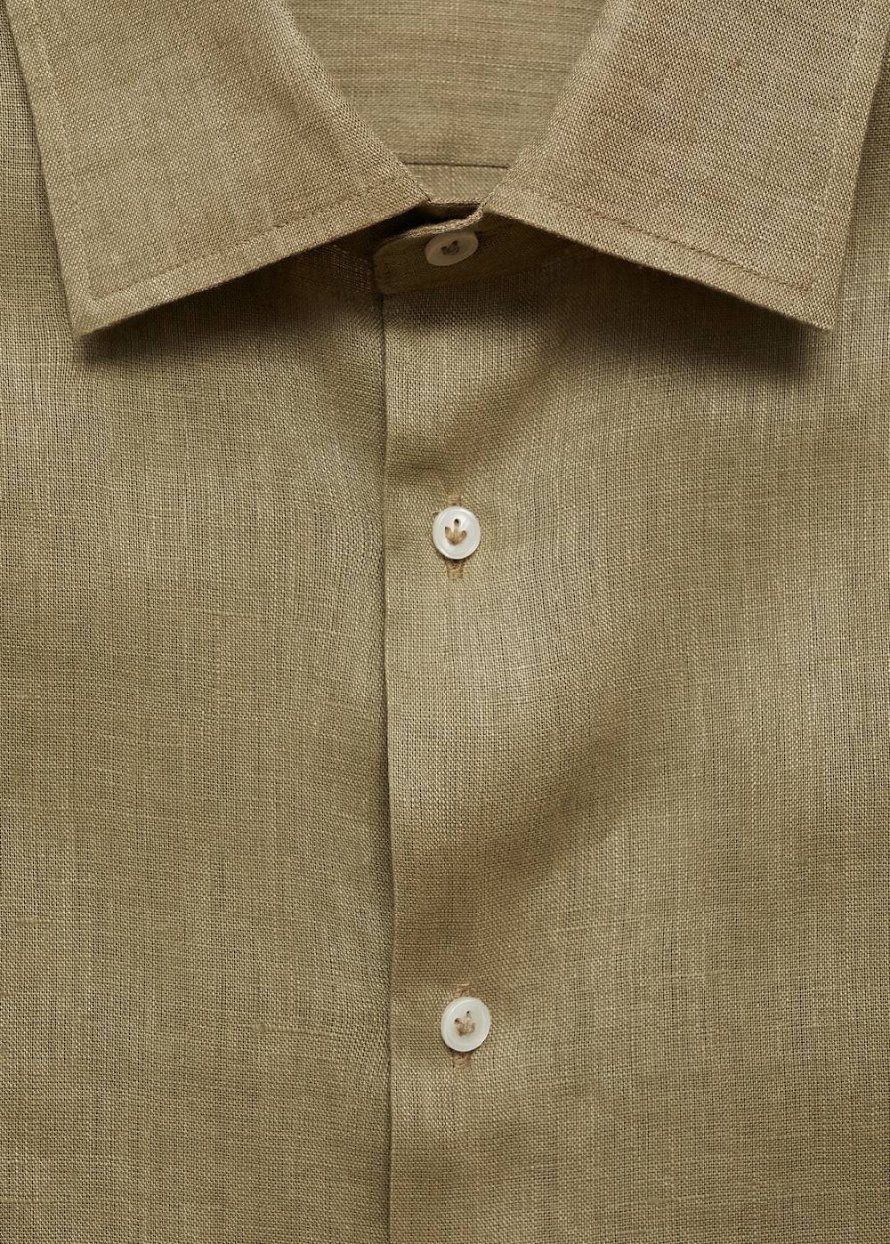 Mango Regular Fit-Hemd aus 100 % Leinen Begrenzt auf 3 Tage