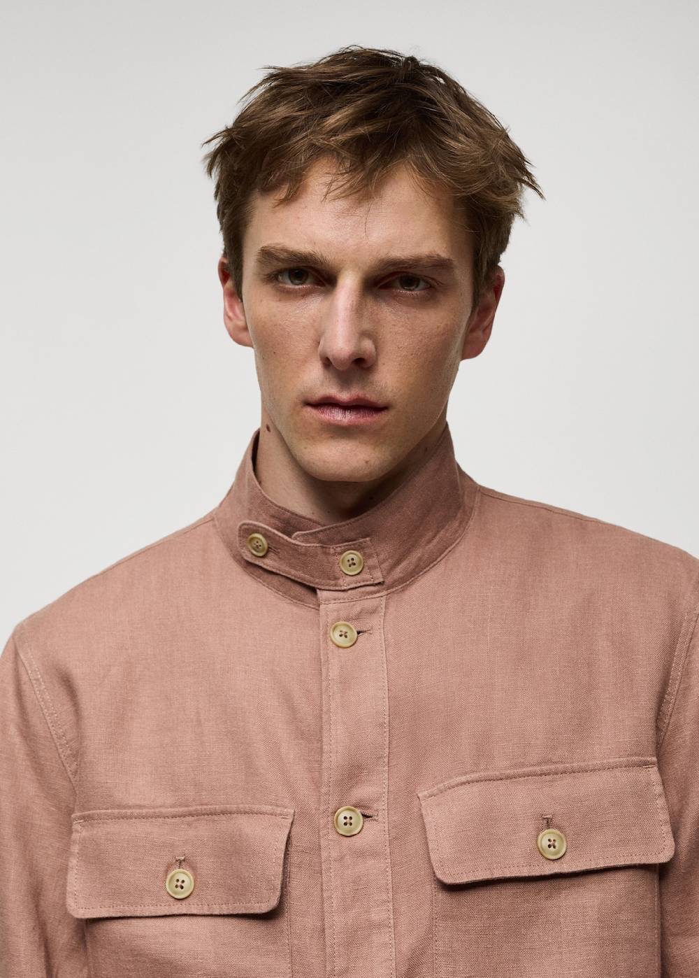 Mango Overshirt aus 100 % Baumwolle mit Taschen Outlet