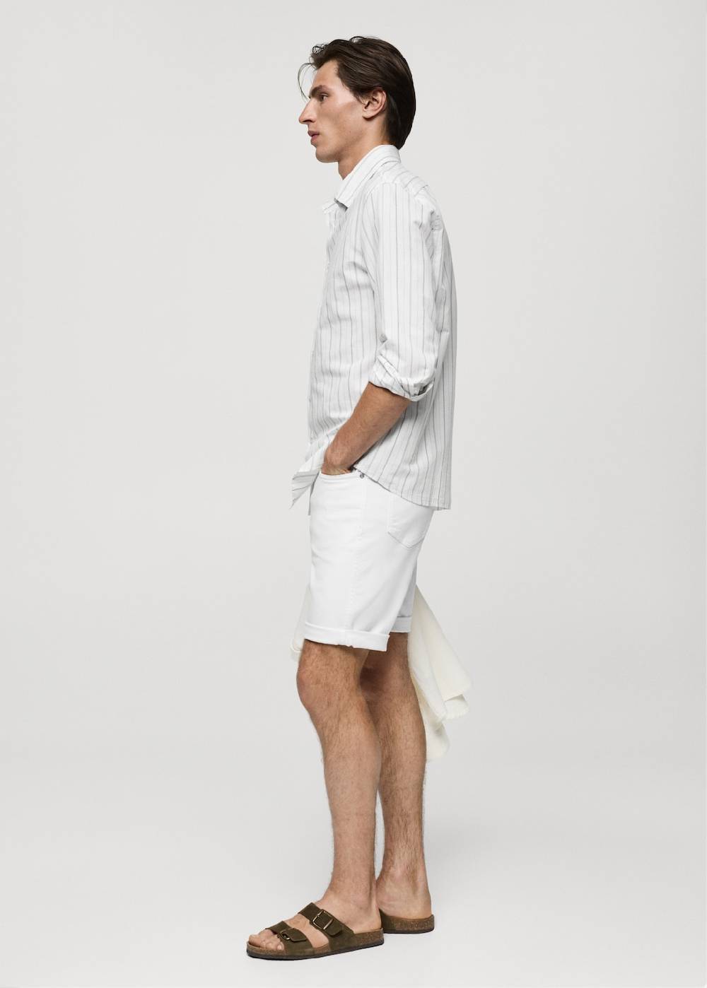 Mango Slim Fit-Jeans-Bermudashorts Schlussverkauf