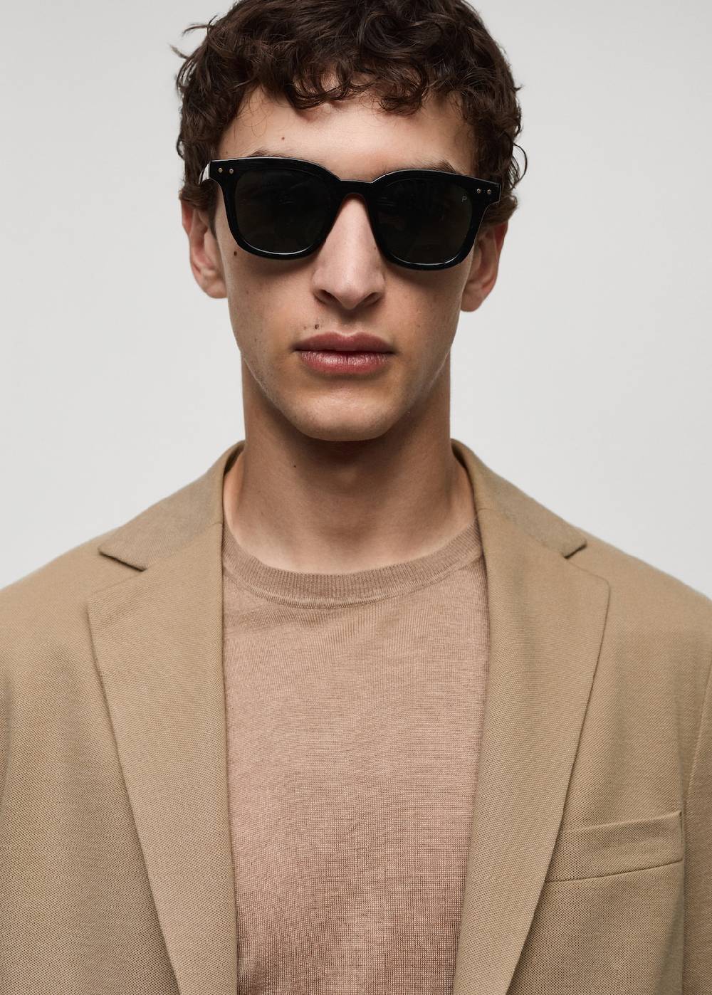 Mango Slim Fit Blazer mit Mikrostruktur Fabrikverkauf