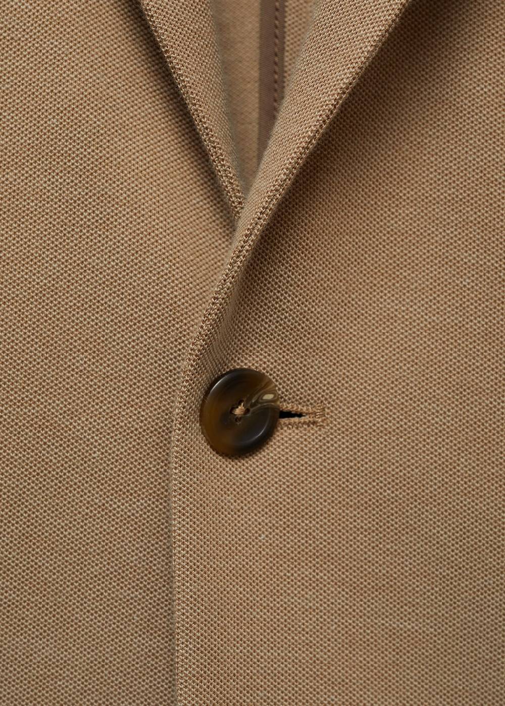 Mango Slim Fit Blazer mit Mikrostruktur Fabrikverkauf