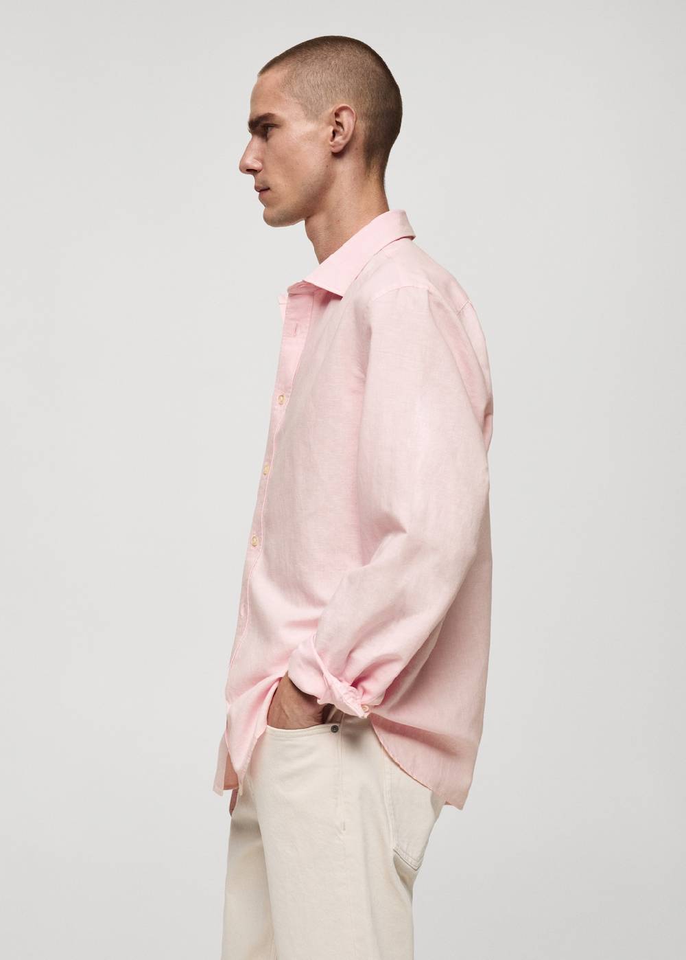 Mango Classic Fit-Leinenhemd Fabrikpreis