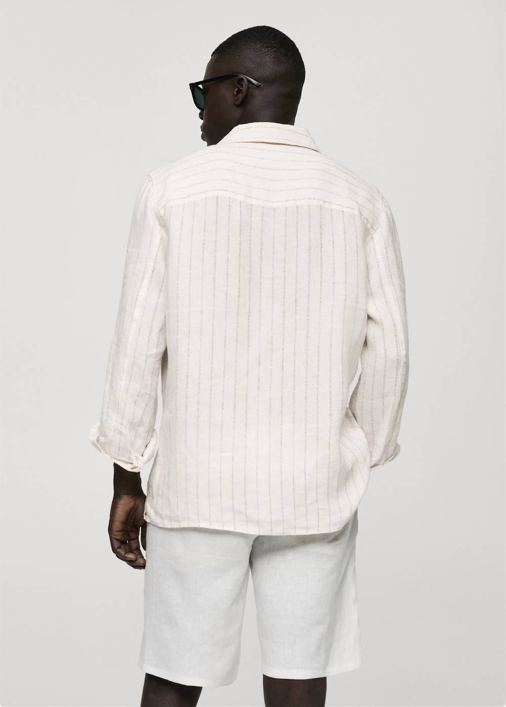 Mango Gestreiftes Regular Fit-Hemd aus 100 % Sonderangebot