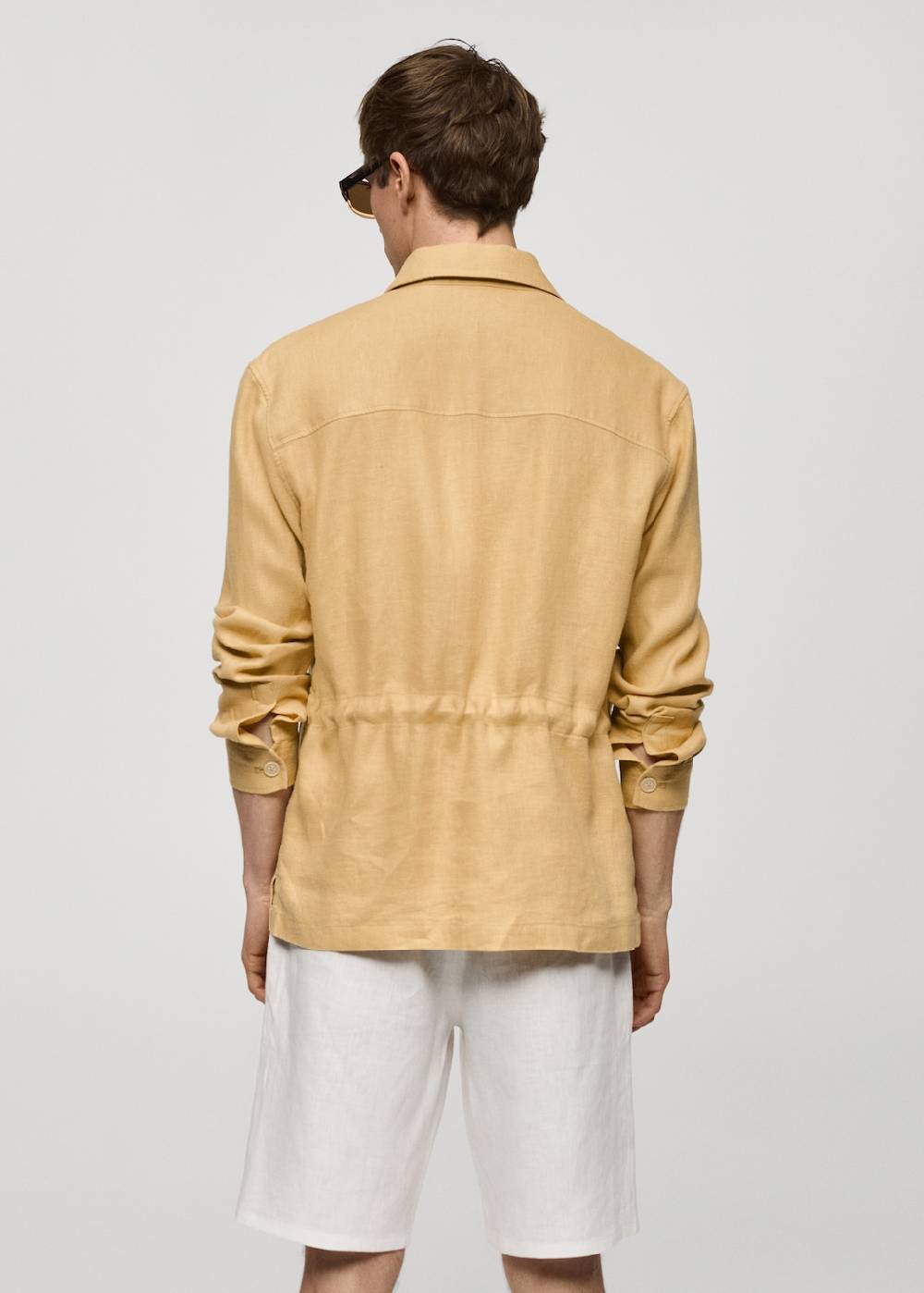 Mango Overshirt mit Taschen aus 100 % Leinen Preisnachlass