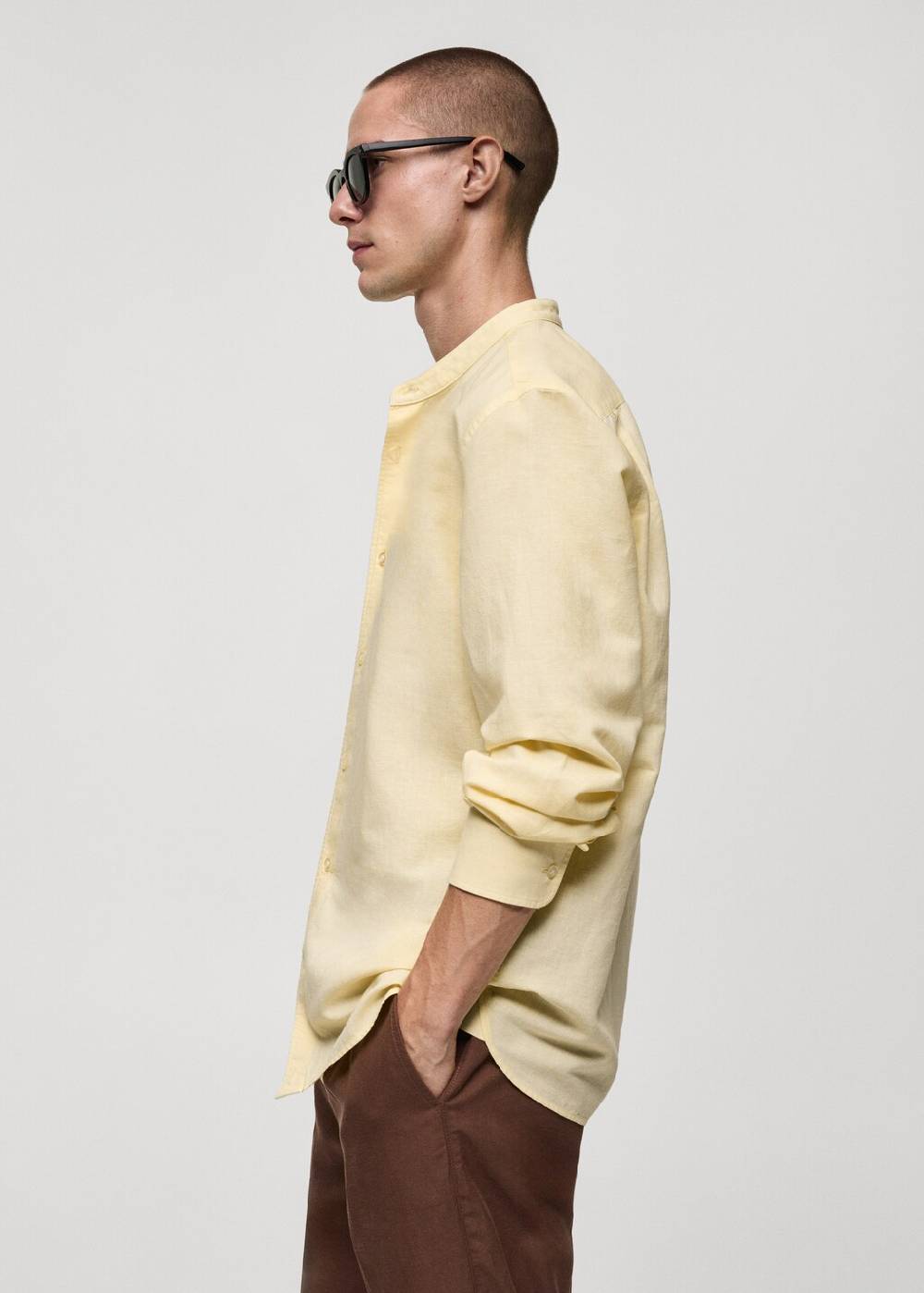 Mango Classic Fit-Leinenhemd Weihnachtsangebot