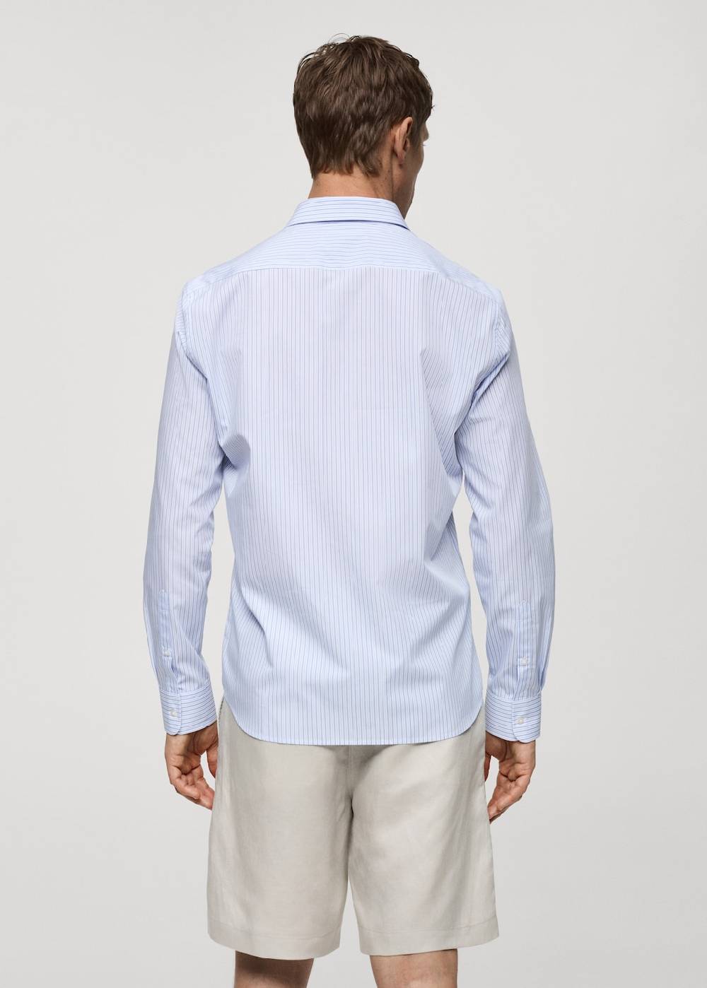 Mango Gestreiftes Regular-Fit.Hemd aus 100 % Baumwolle Neueste Mode