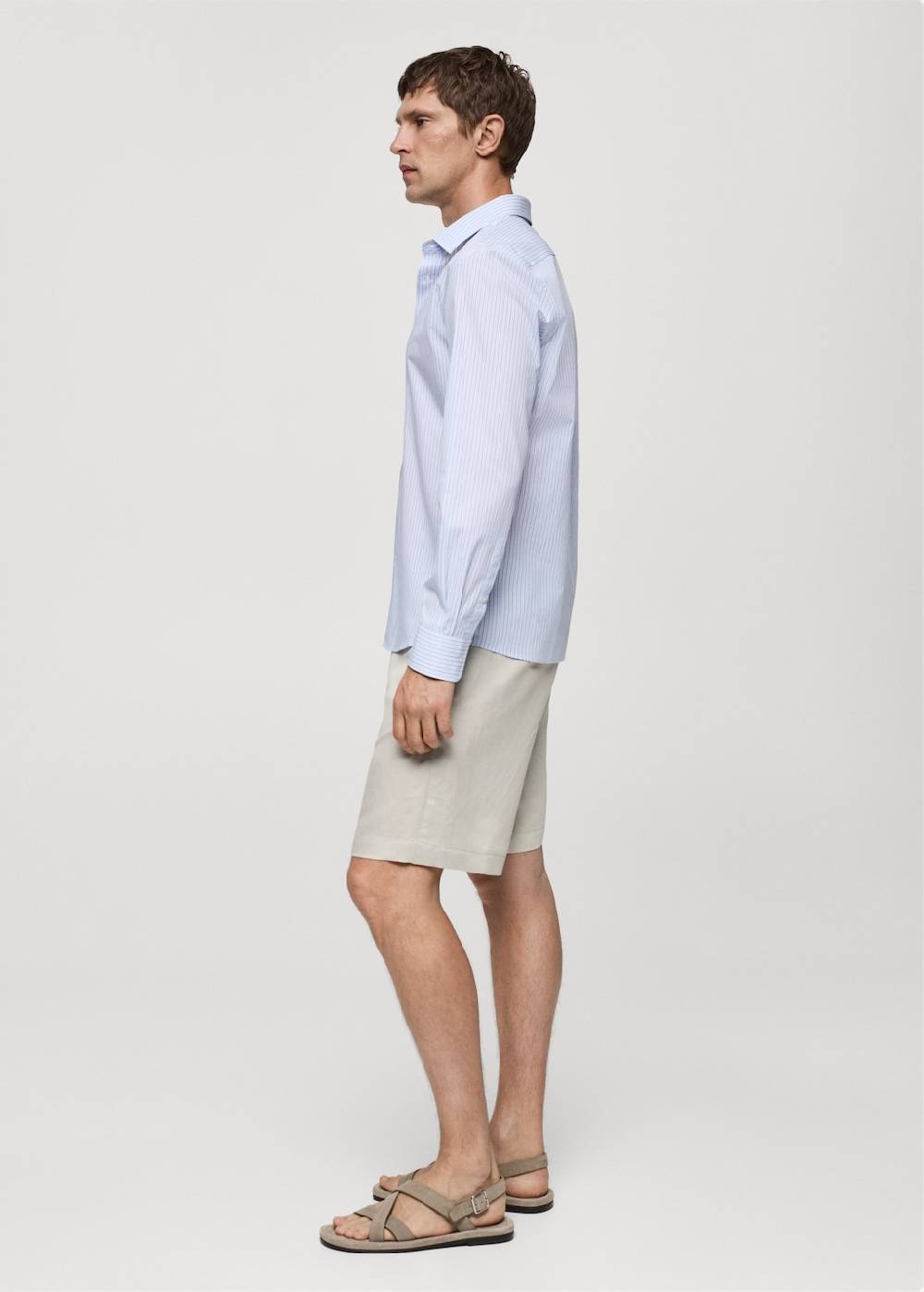 Mango Gestreiftes Regular-Fit.Hemd aus 100 % Baumwolle Neueste Mode