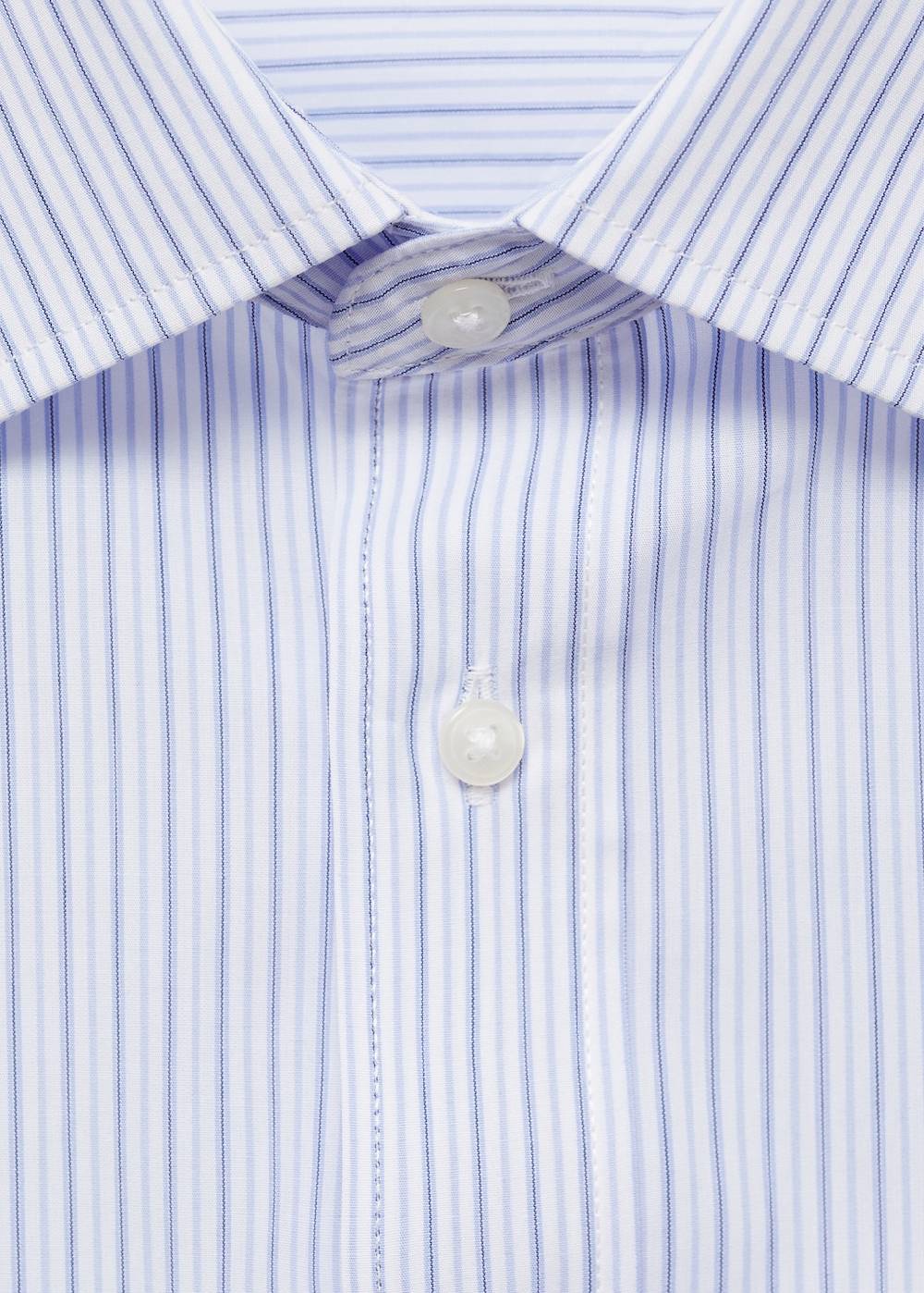Mango Gestreiftes Regular-Fit.Hemd aus 100 % Baumwolle Neueste Mode