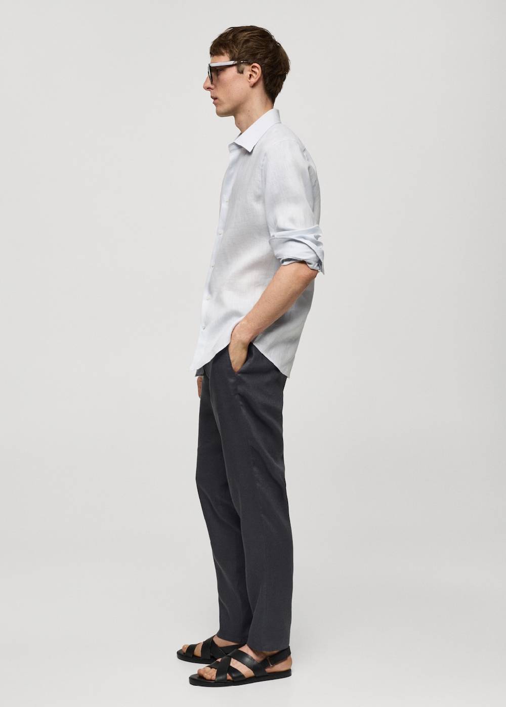 Mango Regular Fit-Hemd aus 100 % Leinen Blitzangebot