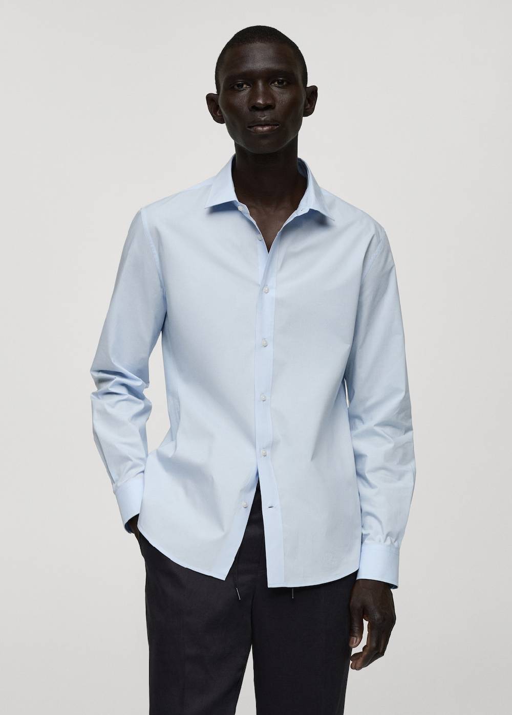 Mango Regular-Fit-Hemd aus 100 % Baumwolle Große Rabatte