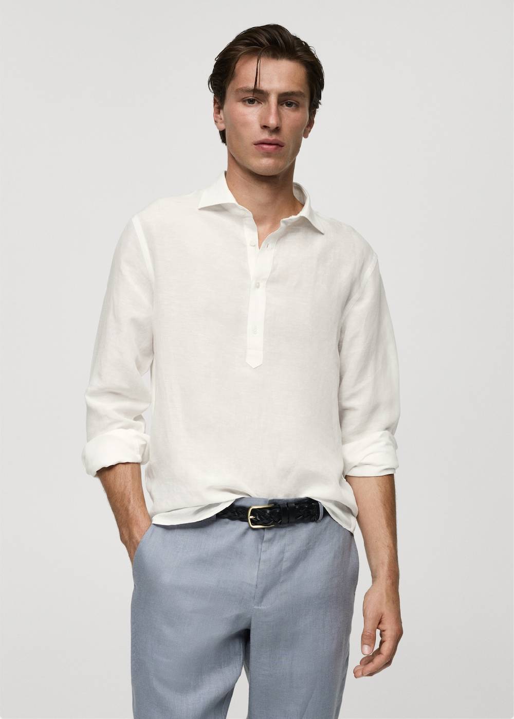 Mango Relaxed-Fit-Hemd aus Leinen mit Tencel Bestseller